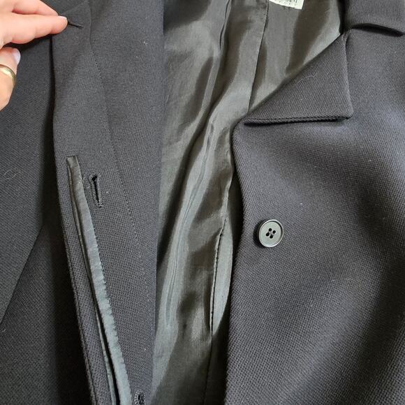 Emporio Armani Vintage Wool Blend Black Jacket Size‎ EU46/US12 - Picture 8 of 12